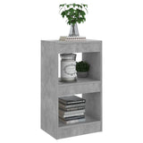 NNEVL Book Cabinet/Room Divider Concrete Grey 40x30x72 cm