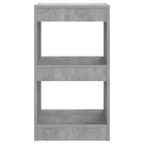 NNEVL Book Cabinet/Room Divider Concrete Grey 40x30x72 cm