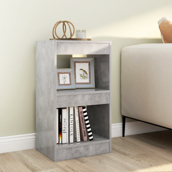 NNEVL Book Cabinet/Room Divider Concrete Grey 40x30x72 cm