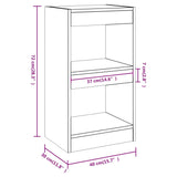 NNEVL Book Cabinet/Room Divider High Gloss White 40x30x72 cm