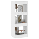 NNEVL Book Cabinet/Room Divider White 40x30x103 cm Engineered Wood