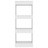 NNEVL Book Cabinet/Room Divider White 40x30x103 cm Engineered Wood