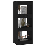 NNEVL Book Cabinet/Room Divider Black 40x30x103 cm Engineered Wood