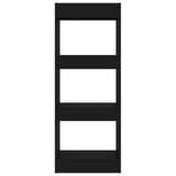 NNEVL Book Cabinet/Room Divider Black 40x30x103 cm Engineered Wood