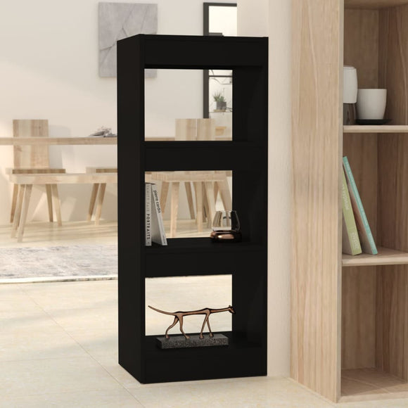 NNEVL Book Cabinet/Room Divider Black 40x30x103 cm Engineered Wood