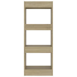 NNEVL Book Cabinet/Room Divider Sonoma Oak 40x30x103 cm Engineered Wood