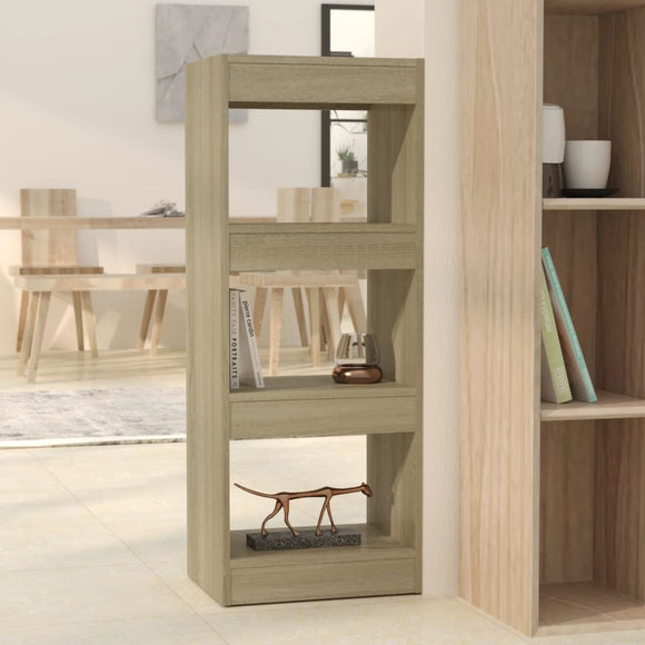 NNEVL Book Cabinet/Room Divider Sonoma Oak 40x30x103 cm Engineered Wood