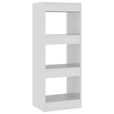 NNEVL Book Cabinet/Room Divider High Gloss White 40x30x103 cm Engineered Wood