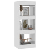NNEVL Book Cabinet/Room Divider High Gloss White 40x30x103 cm Engineered Wood