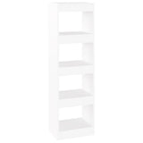 NNEVL Book Cabinet/Room Divider White 40x30x135 cm