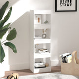 NNEVL Book Cabinet/Room Divider White 40x30x135 cm