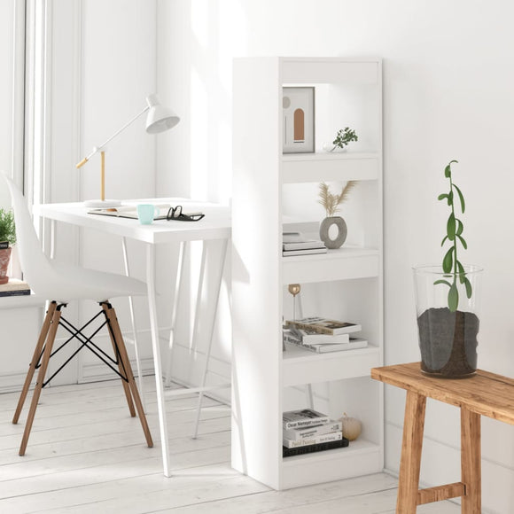 NNEVL Book Cabinet/Room Divider White 40x30x135 cm