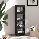 NNEVL Book Cabinet/Room Divider Black 40x30x135 cm