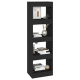 NNEVL Book Cabinet/Room Divider Black 40x30x135 cm