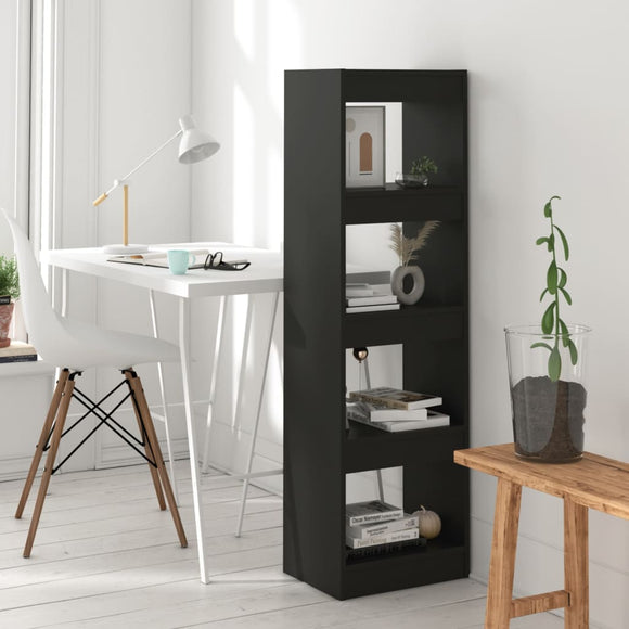 NNEVL Book Cabinet/Room Divider Black 40x30x135 cm