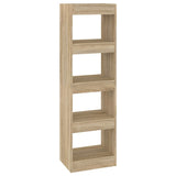 NNEVL Book Cabinet/Room Divider Sonoma Oak 40x30x135 cm