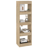 NNEVL Book Cabinet/Room Divider Sonoma Oak 40x30x135 cm