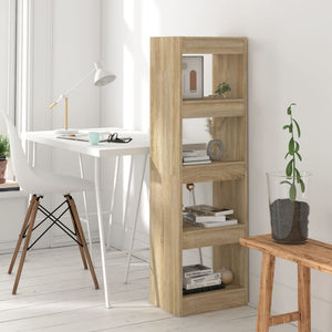 NNEVL Book Cabinet/Room Divider Sonoma Oak 40x30x135 cm