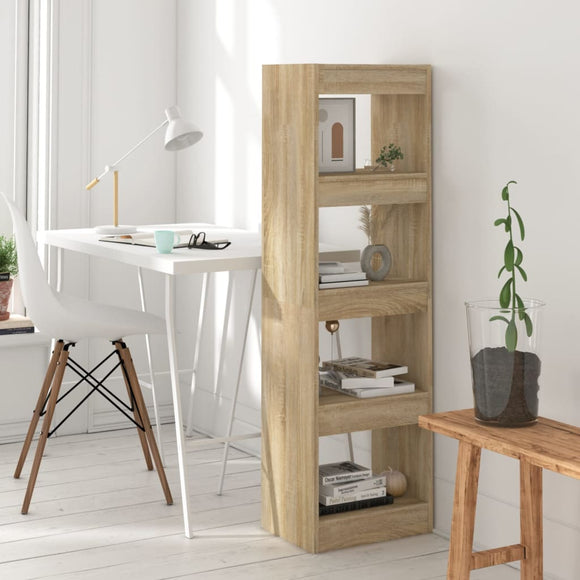 NNEVL Book Cabinet/Room Divider Sonoma Oak 40x30x135 cm