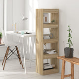 NNEVL Book Cabinet/Room Divider Sonoma Oak 40x30x135 cm