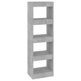 NNEVL Book Cabinet/Room Divider Concrete Grey 40x30x135 cm
