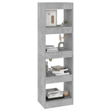 NNEVL Book Cabinet/Room Divider Concrete Grey 40x30x135 cm