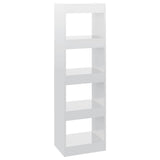 NNEVL Book Cabinet/Room Divider High Gloss White 40x30x135 cm