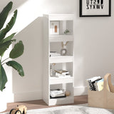 NNEVL Book Cabinet/Room Divider High Gloss White 40x30x135 cm