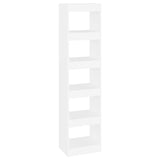 NNEVL Book Cabinet/Room Divider White 40x30x166 cm