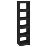 NNEVL Book Cabinet/Room Divider Black 40x30x166 cm