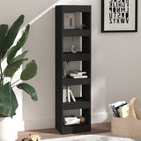 NNEVL Book Cabinet/Room Divider Black 40x30x166 cm