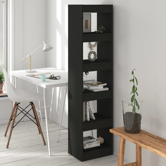 NNEVL Book Cabinet/Room Divider Black 40x30x166 cm