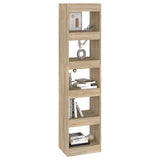 NNEVL Book Cabinet/Room Divider Sonoma Oak 40x30x166 cm