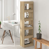 NNEVL Book Cabinet/Room Divider Sonoma Oak 40x30x166 cm