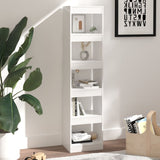 NNEVL Book Cabinet/Room Divider High Gloss White 40x30x166 cm