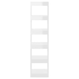 NNEVL Book Cabinet/Room Divider High Gloss White 40x30x166 cm