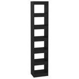 NNEVL Book Cabinet/Room Divider Black 40x30x198 cm