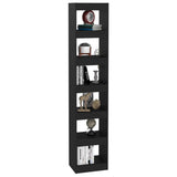 NNEVL Book Cabinet/Room Divider Black 40x30x198 cm