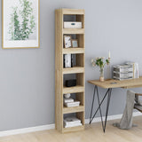 NNEVL Book Cabinet/Room Divider Sonoma Oak 40x30x198 cm