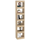 NNEVL Book Cabinet/Room Divider Sonoma Oak 40x30x198 cm