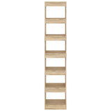 NNEVL Book Cabinet/Room Divider Sonoma Oak 40x30x198 cm