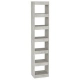 NNEVL Book Cabinet/Room Divider Concrete Grey 40x30x198 cm