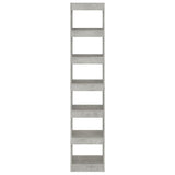 NNEVL Book Cabinet/Room Divider Concrete Grey 40x30x198 cm