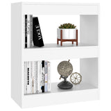 NNEVL Book Cabinet/Room Divider White 60x30x72 cm