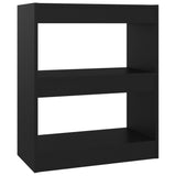 NNEVL Book Cabinet/Room Divider Black 60x30x72 cm