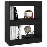 NNEVL Book Cabinet/Room Divider Black 60x30x72 cm