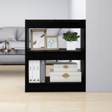 NNEVL Book Cabinet/Room Divider Black 60x30x72 cm