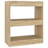 NNEVL Book Cabinet/Room Divider Sonoma Oak 60x30x72 cm
