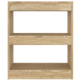 NNEVL Book Cabinet/Room Divider Sonoma Oak 60x30x72 cm