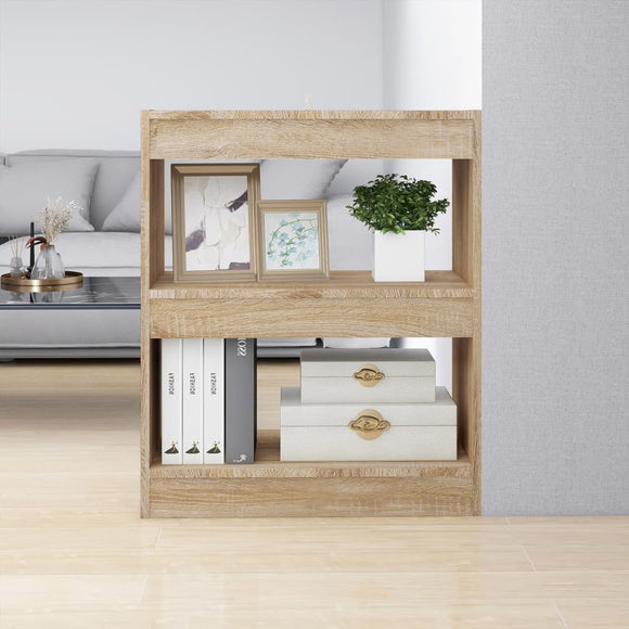 NNEVL Book Cabinet/Room Divider Sonoma Oak 60x30x72 cm